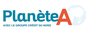 Logo du dispositif Planète A, par le Crédit du Nord